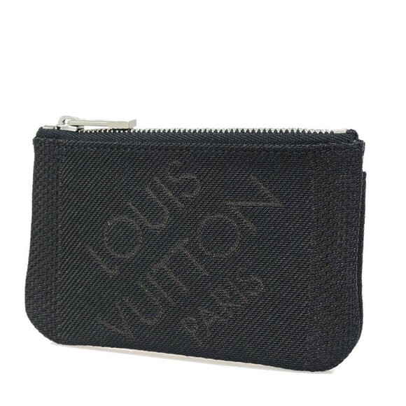 LOUIS VUITTON Pochette Cles Coin key Case Damier Geant Canvas BK